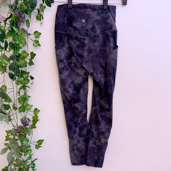 Lululemon Gray Tie Dye Align High-Rise Leggings Size 4 - Picture 5 of 7